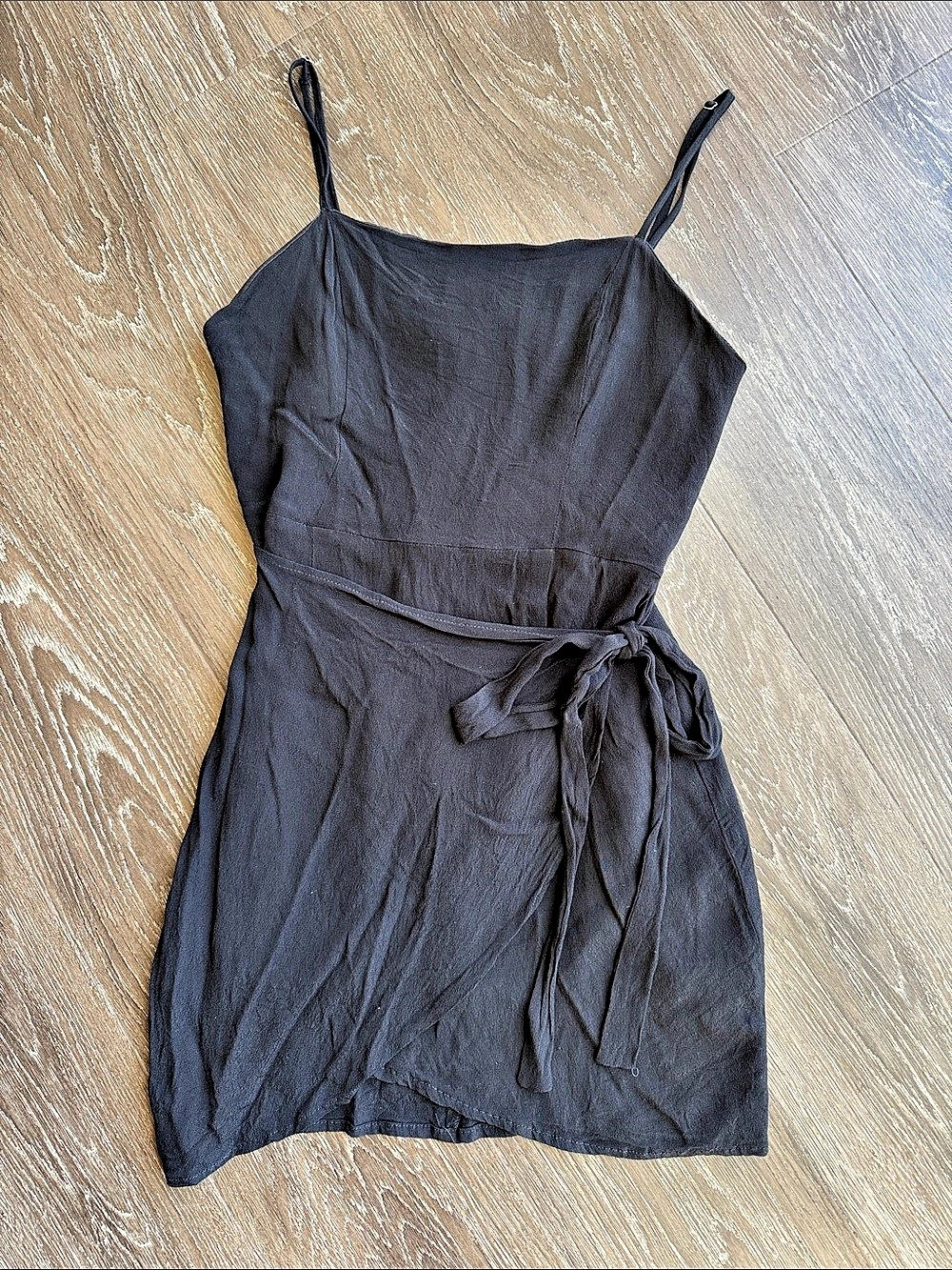 Forever 21 Black Mini Wrap Dress Size Small